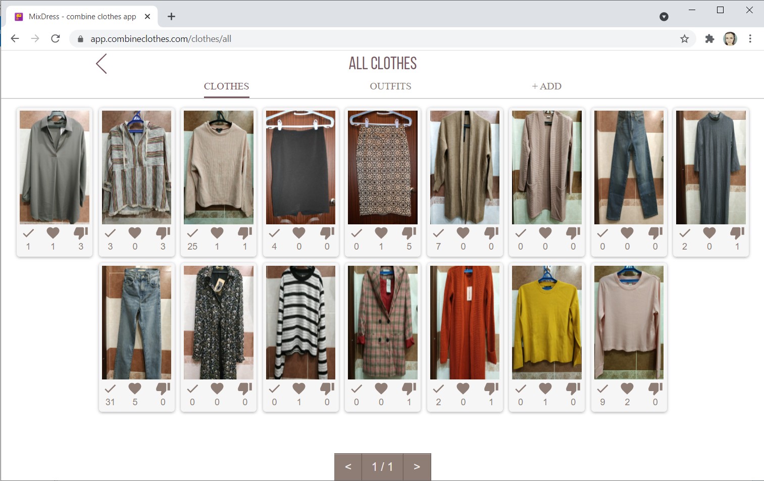 Digital closet